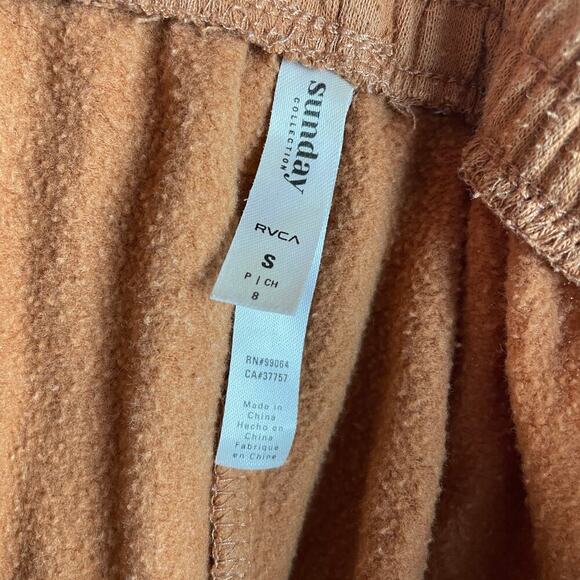 Pacsun RVCA Test Drive Rust Orange Raw Cut Hem Sweat Shorts - S - Picture 10 of 10